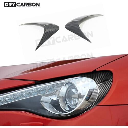 For Toyota GT86 FT86 For Subaru BRZ 2012-2016 Front Lamp Eyelids HeadLight Carbon Fiber Exterior Trim Cover Stickers