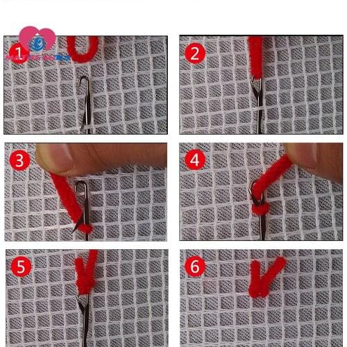 DIY Latch Hook Kits Love Rainbow Pattern Pillows Cartoon Cross Stitch Carpet Embroidered Segment Embroidery Rug Hook Needlework