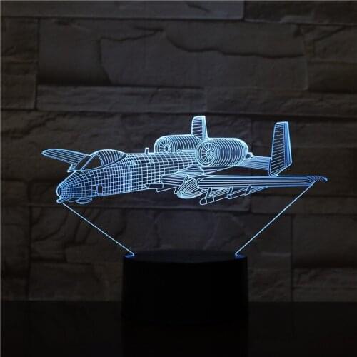 Space shuttle 3D Illusion Night Light LED Atmosphere Lamp Touch Switch Nightlight Boys Kids Birthday Gift Smart Phone Control