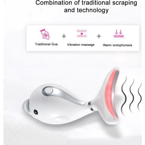 Facial Massager Hot Compress Vibration Scraping Massage Face Lift Anti-wrinkle Micro-current Relaxation Facial Skin Care Tool