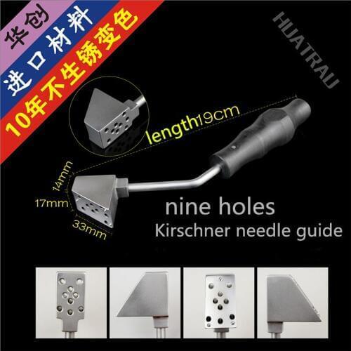 Medical Orthopedic Instrument Large cannulated bone screw 9 hole Porous Locator 2.5 Kirschner Needle pin guider temporary fixed
