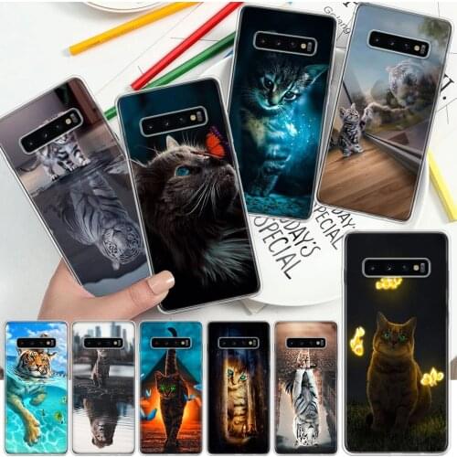 Cute Animal Big Cat Tiger Cool Phone Case For Samsung Galaxy A51 A71 A70 A50 A40 A30 A21 A20E A10S A41 A01 A6 A7 A8 A9 Plus + So