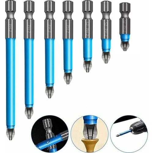 Screwdriver Bits PH2 Anti Slip Cross Magnetic Screw Driver 1/4" Hex Shank Fits Hand Tools Electric Drill Impact Accessories