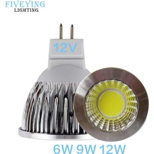New led bulb MR16 12V COB 9w 12w 15w GU5.3 220V Led Spotlight Warm Cold White high power led Lamp