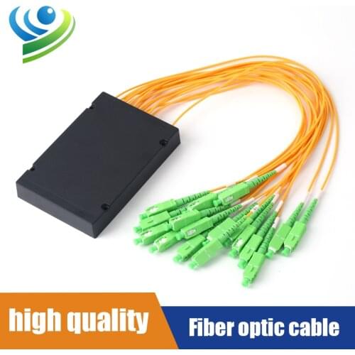 PLC Splitter 1x16 ABS Box Type SC/APC Waterproof 1260-1650nm Fiber Optic Splitter