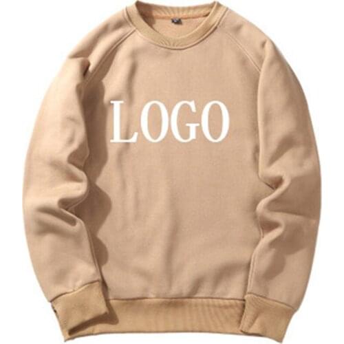 Casual Vintage Korean Pullovers Hoodies New Arrival Personal Customized Logo Printing