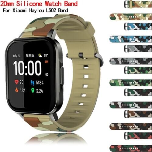 20mm Wristband Bracelet For Huami Amazfit GTS Bip Bip S Smart Watch Band Soft Silicone Sport Strap For Xiaomi Haylou LS02 Band