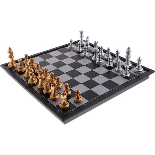 Chess Folding Board Chess Game Set DIY Kids Intelligent Development