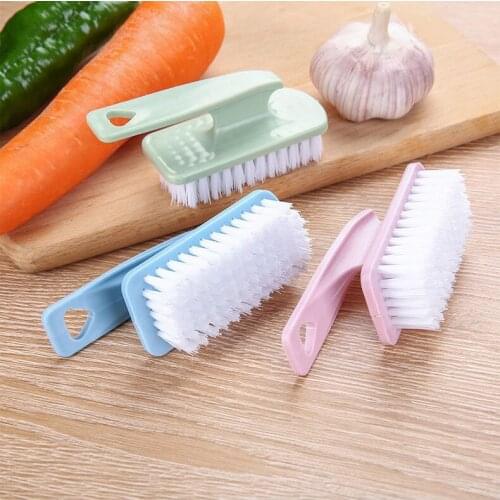 Small Multi-Purpose Handle Cleaning Brush Crayfish Cleaning Brush Fruits and Vegetables Household Washing Pot Clothes Shoes