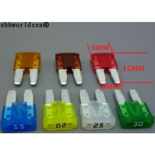 Shhworldsea 5pcs Micro2 ATR Automotive Fuses Assorted 5A 7.5A 10A 15A 20A 25A 30A Set Pak for New ford/fox /mondeo /Dodg