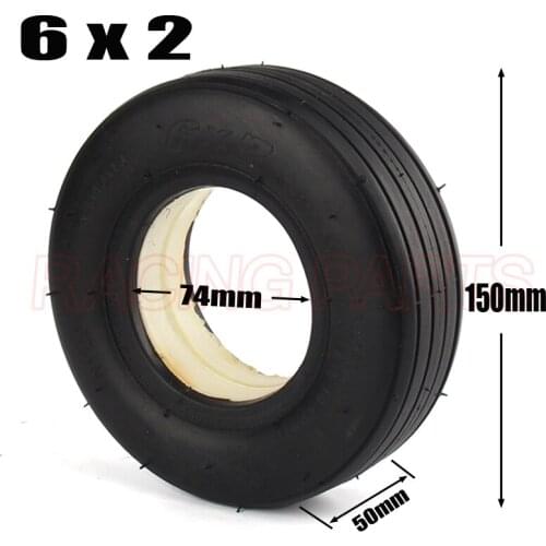 6x2 Tires 6 Inch Pneumatic And Solid Wheels for Electric Scooter Wheelchair F0 Cart 6*2 Explosion-proof Tyre Parts