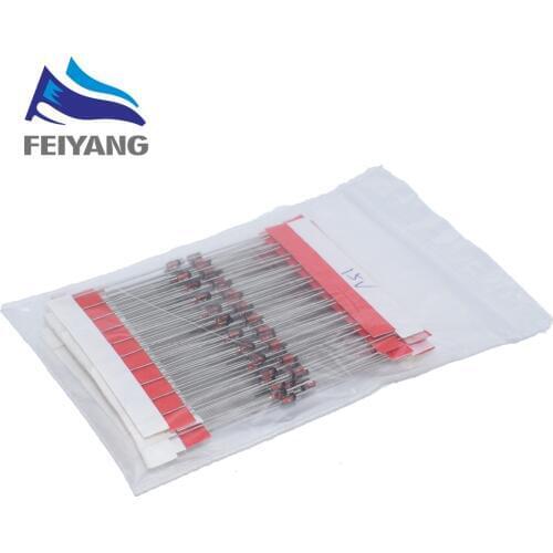 1/2w 0.5W Zener Diode 3.3-30V 14values*10pcs=140pcs Assorted Assortment Set New electronic diy kit