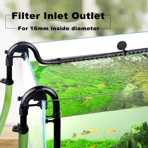 Sunsun Aquarium Filter Accessories Inflow Outflow Tube Components Fish Tank External Filter Inlet Outlet Pipe for 16mm Hose