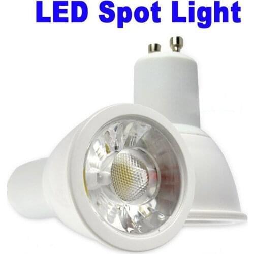 30pcs LED Spotlight Lamp Bulb Dimmable MR16 GU10 E27 DC12V AC 110V 220V 6W Epistar Chip Warm Cool White COB Spot Light Downlight