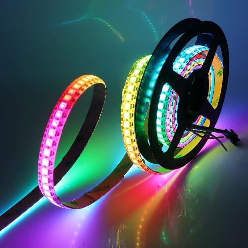 DC 5V WS2812B LED Strip Waterproof 30LEDs/m 60LEDs/m 144Leds/m 5050 Fullcolor Flexible LED Light Lamp 1m 2m 3m 4m 5m
