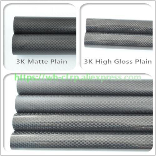 9mm x 7mm x 500mm Carbon fiber tube, with 100% full carbon, Japan 3k improve material Quadcopter Hexacopter 9*7