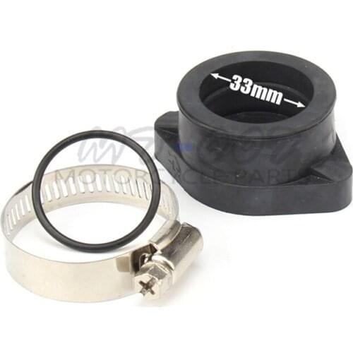 Motorcycle Pit Dirt Bike Carburetor Rubber Adapter Inlet Intake Pipe For MIKUNI VM24 OKO KOSO KEIHIN PE28 28&30mm