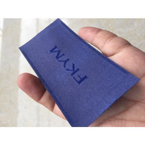 Custom cut folded clothing labels custom private brand woven labels and tags DSLBP10 (Please see instructions)