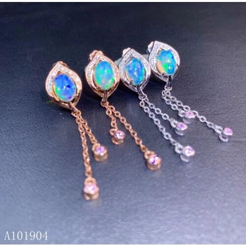KJJEAXCMY boutique jewelry 925 sterling silver inlaid natural Opa women luxury earrings earrings support detection