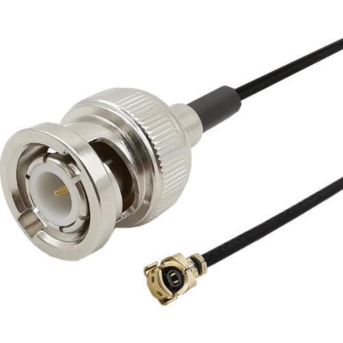 BNC Male Plug to IPX/U.FL Connector RF Coaxial Coax 1.13 Pigtail Cable for PCI Wifi Card Wireless Router