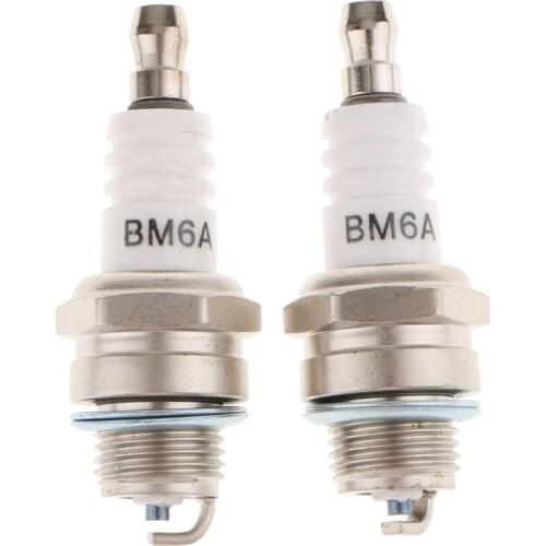 2pcs Standard Ceramic Spark Plug BM6A M7/L7T Chainsaw Mower Engine Parts