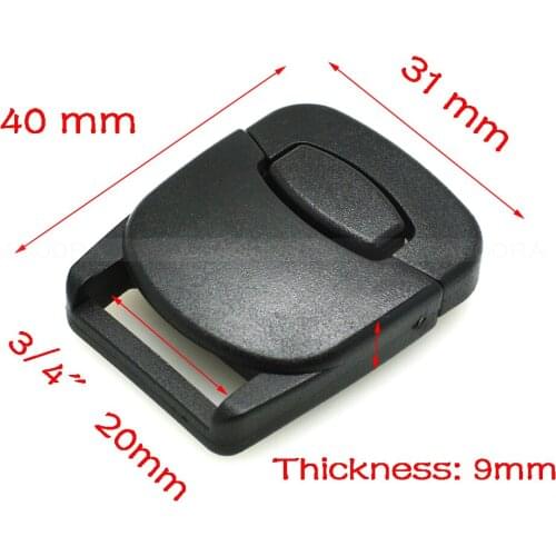 3/4" (20 mm) webbing center release buckle bag backpack belt strap buckle outdoor sports bag buckle