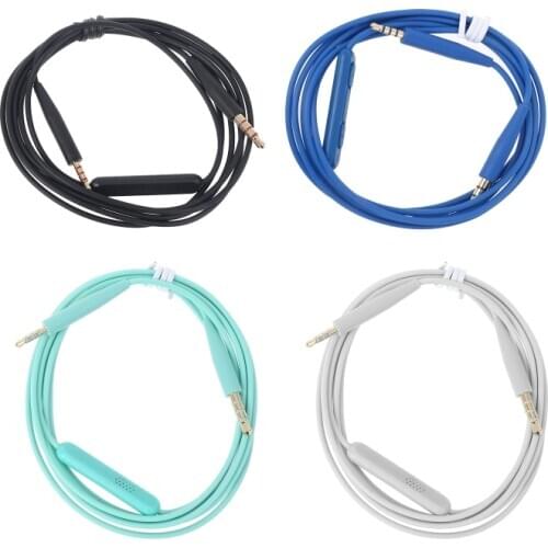 3.5mm Earphone Microphone -Audio Cable for -Bose Soundtrue Ear with Mic QC35 QC25 OE2 Cables Headphone Adapter Accessories