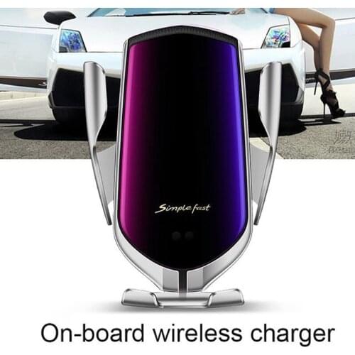 Vehicle Gravity Mobile Phone Universal Car Bracket Wireless Charger Automatic Clamping Fast Car Charging Phone Holder DD