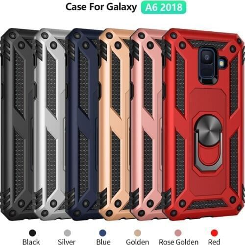 For Samsung Galaxy A6 A8 2018 A6plus A8plus Case Kickstand Armor Covers For Samsung A6 A8 Plus A6+ A8+ 2018 Magnet Phone case