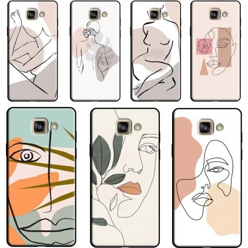Drawings Abstract Faces Sexy Women For Samsung J3 J5 J7 J1 2016 2017 J4 J6 A3 A5 A7 A9 A6 A8 Plus J8 J2 Core 2018 Phone Case