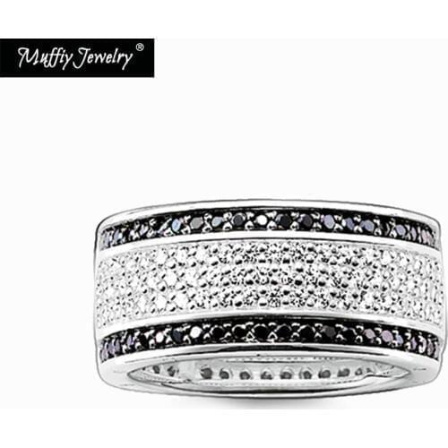Black And White Ring,Europe Style Glam Fashion Good Jewerly For Women,2017 Gift In 925 Sterling Silver,Super Deals