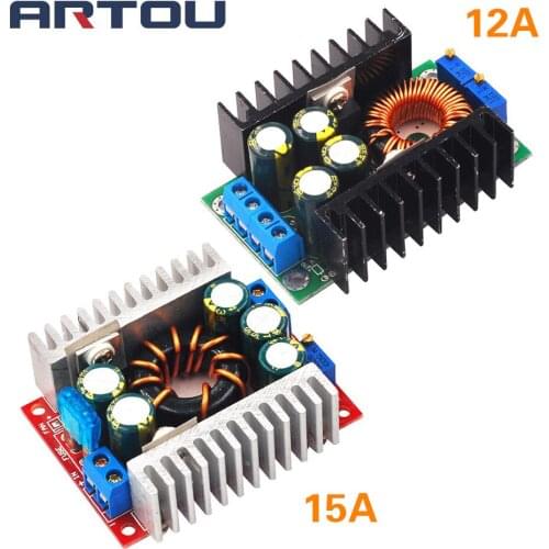 DC-DC High Power Low Ripple 12A 15A Adjustable Step-down Module 98% High Efficiency Vehicle-mounted Power Supply Module
