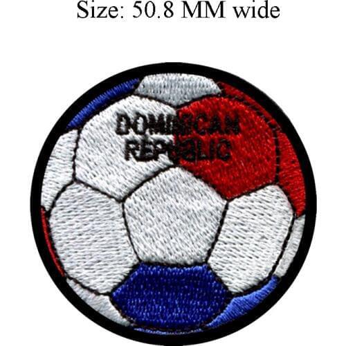 50.8MM wide Dominican Republic football shipping to country patch/flag patch/team work