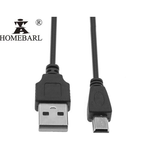 HOMEBARL Data Sync Mini USB 5 Pins Adapter Charger V3 Cable For MP3 MP4 MP5 Player Camera Radio Transfer Charging Line Cables