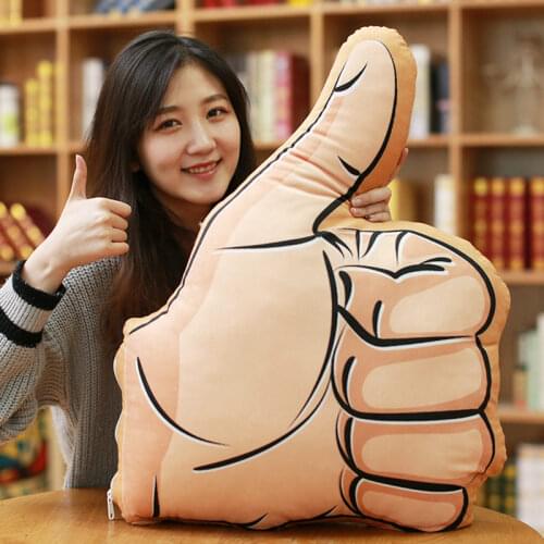 Creative Gesture Pillow Net Celebrity Pillow Eat Me A Punch / Like You / Ouye / Stand Index Finger Gesture Pillow Cushion Gift