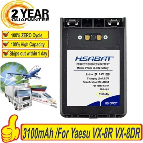 Top Brand 100% New SBR-14LI Battery for Yaesu VX-8R VX-8DR VX-8GR FT-1DR FT1XD FT-2DR radio FNB-102LI FNB-101Li Batteries