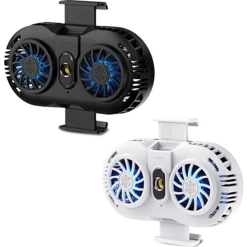 Mobile phone radiator dual fan semiconductor radiator cooling fan game rack silent