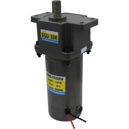 Ear type, 180W 12V 24V DC permanent magnet gear motor, 5GU 3K-300K,600rpm-6rpm, adjustable speed, high torque