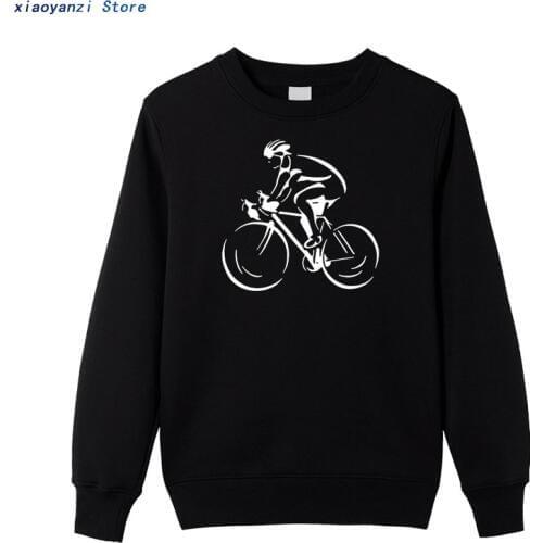 Men Hot Fashion Solid sweatshirts Cyclist Bicycle Cycle Sporter Transport Hobby Biker Cycler Mens hoodies pullovers ringer