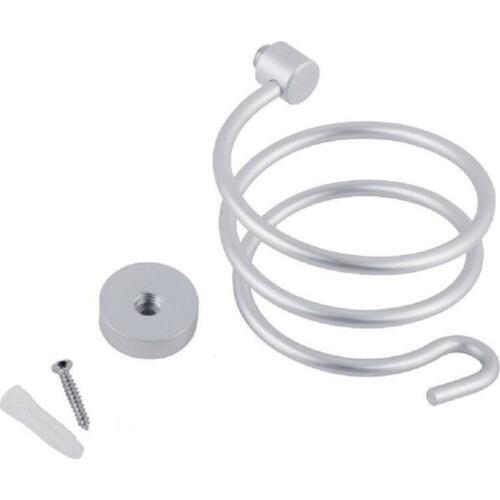 Wall Mount Blower Spiral Stand Durable Stainless Steel Hair Dryer Fixation Frame 23GB