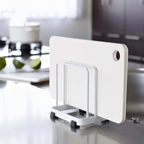Small Metal Kitchen Stand Cutting Chopping Board Holder Storage Rack Rest Plates and Dish Organzation Tools Container Shelf