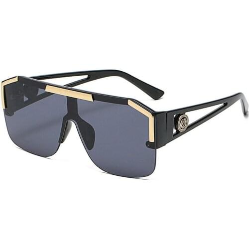 New integrated lens one-piece Sunglasses European and American sports goggles 2021 brand design trend hollow out Sunglasses