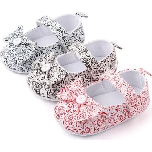 New Baby Shoes Lovely Flower Infants Cotton First Walkers Soft Sole Antislip Newborn Girls Princess Shoes