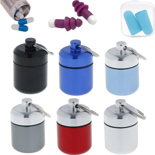 NEW Multifunctional Mini Waterproof Aluminum Alloy Pill Box Case Cache Drug Holder Container Keychain Medicine Box Health Care
