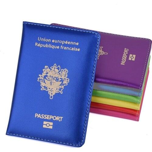 Passport Holder Fashion French Passport Cover Passport Holder Men Women Travel Passport Case French Gilded Passport Holder