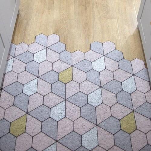 Stripe Rectangle Home Door Mat Carpet PVC Anti-slip Mat Living Room Mat Kitchen Mat Bath Mat Custom Mat Carpet Entrance Doormat