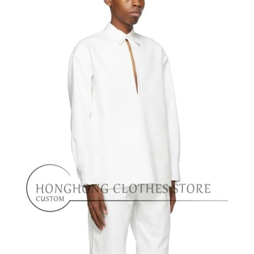 S-6XL!Plus-size mens shirts !! 2021 New design cotton mens shirt original design runway clothing