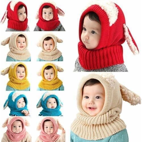 New Arrival Baby Girl Boy Winter Hat Baby Soft Warm Beanie Hat Crochet Elasticity Knit Hats Children Casual Warm Cap