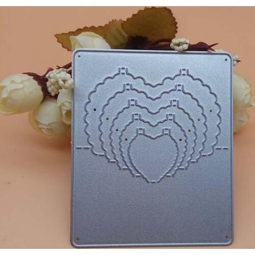 3D fold Heart cutting die Wedding Card clear stamp 2018 New cutting die for DIY Scrapbooking Decorative Dies cut cutter Knife