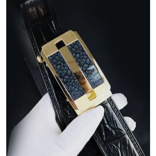 Stylish new stainless steel gold-plated belt buckle male automatic buckle business belt buckle head luxury belt designers brand